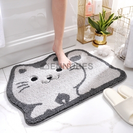Alfombrilla Lavable de Baño Espesada de Forma de Dibujos Animados