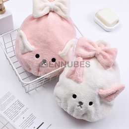 Toalla Creativa de Dibujos para el Secador de Pelo con Vellón de Coral