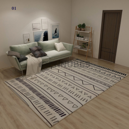 Alfombra Doméstica de Lujo Moderna Simple y Ligera