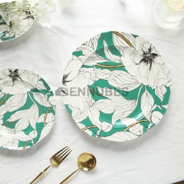 Plato de Cerámica Series de Flores de Primavera