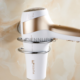 Soporte Sencillo de Acero Inoxidable para Secador de Pelo en la Pared