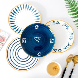 Plato de Cerámica para el Hogar Creatividad 8 Pulgadas