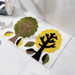 Alfombra Lavable Antideslizante de Árboles para Bebé