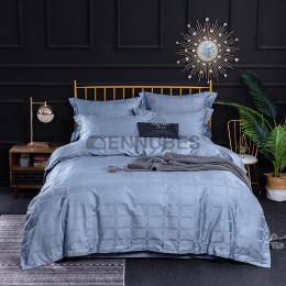 Sábana de Edredón de Lujo Ligero Simple Jacquard de Color