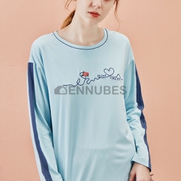 Pijamas Simple Mujeres Estampado