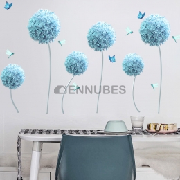 Calcomanía de Pared de Hortensias Azules