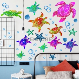 Pegatinas de Pared Creativas de Tortugas de Mar