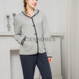 Pijama Con Capucha Mujer Invierno