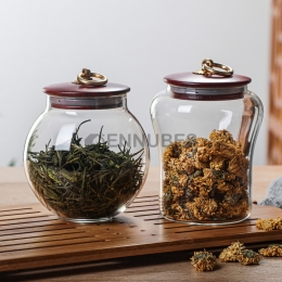 Lata de Té Sellada de Vidrio