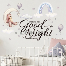 Pegatinas de Pared de Dibujos Animados en Inglés