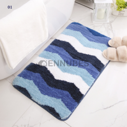 Alfombrilla Antideslizante Absorbente Flocada para Baño