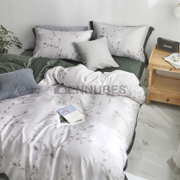 Fonda Nórdica de 100% Algodón con Diseño Flor