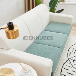 Funda de Cojín de Sofá de Lana de Maíz Color Sólido Simple