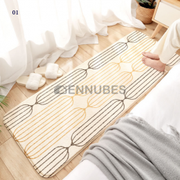 Alfombra de Dormitorio de Casa de Lana de Cordero Moderna y Simple