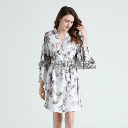 Pijama de Seda Sexy se Pueden Usar Afuera