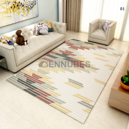 Alfombra de Sala de Estar de Estilo Nórdico Minimalista Moderno