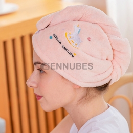 Toalla de Secador de Pelo de Vellón con Bordado de Dibujos Animados