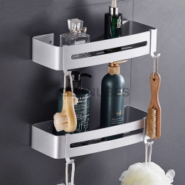 Estante de Baño de Triangular Sin Perforaciones Almacenamiento