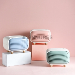 Caja de Pañuelos de Escritorio de Carbón de Bambú para el Hogar