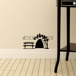 Adhesivos de Pared Divertidos con Agujeros para Ratones