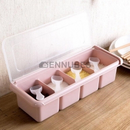 Salero Almacenamiento Para Cocina Condimento con Cuchara