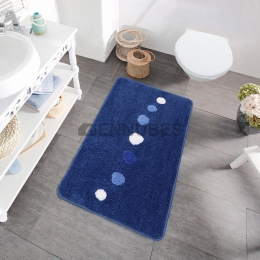 Alfombra Baño Azul de Puntos