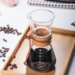 Cafetera de Vidrio de Alto Borosilicato Resistente al Calor