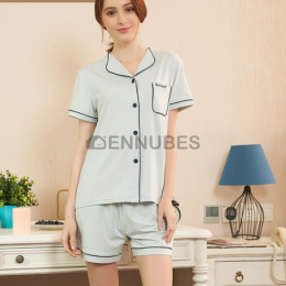 Pijama Verano Camisero Pijama Traje Mujer