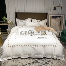 Funda Nórdica de 100% Algodón con Bordado Mariposa