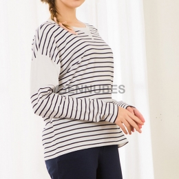 Pijama Mujer Verano Rayas Algodón