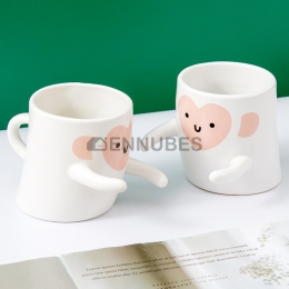 Taza de Porcelana para Pareja Creatividad Irregular