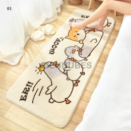 Alfombra Lavable Larga del Piso del Dormitorio Casero Creativo de la Historieta