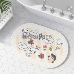 Alfombra Lavable Antideslizante de Snoopy de Dibujos Animados para Bebé