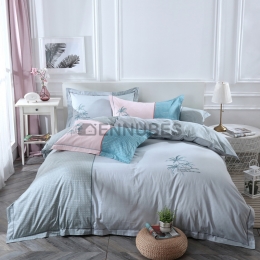 Funda Nórdica de 100% Algodón con Bordado Cocotero