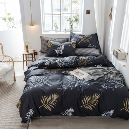 Funda Nórdica de 100% Algodón de Diseño Hoja