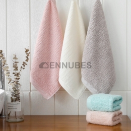 Toalla Cuadrada Pequeña de Algodón con Color Único