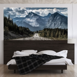 Calcomanía de la Montaña de Nieve de la Autopista