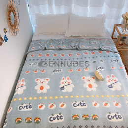 Manta de Lana de Coral Cálida de Invierno