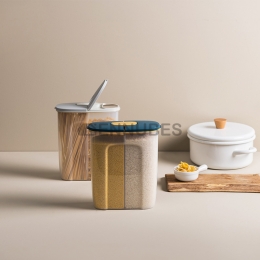 Tarro Hermético Compartimentado de Gran Capacidad para Cocina