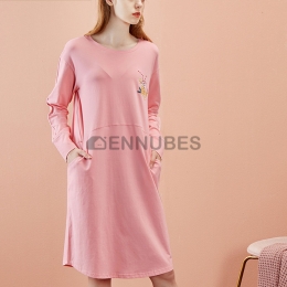 Pijamas Mujeres Túnica Otoño