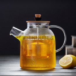 Tetera Creativa de Vidrio Resistente al Calor de Gran Capacidad