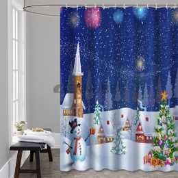 Cortinas de Baño De Navidad