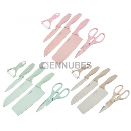 Juego de Cuchillos de Cocina de 5 Piezas Acero Inoxidable