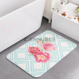 Alfombras Estampadas con Espuma de Memoria de Franela