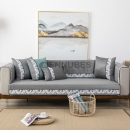 Funda Moderna de Sofá Minimalista de Tinta Transparente Antideslizante