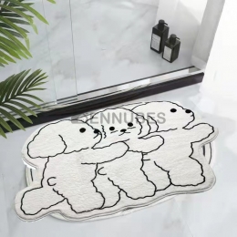 Alfombra Lavable de Perros de Dibujos Animados para Bebés