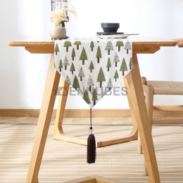 Camino de Mesa Bosque Borla Estilo Japonesa Nórdico