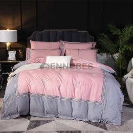 Funda Nórdica de 100% Algodón con Bordado Globo Aerostático