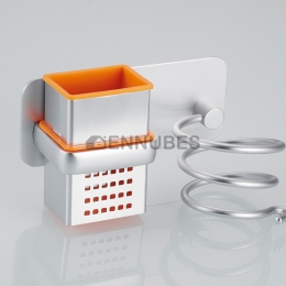 Soporte Sencillo Creativo de Acero Inoxidable para Secador de Pelo en la Pared