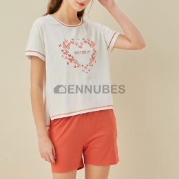 Pijamas Estampado Mariposa Mujeres Verano